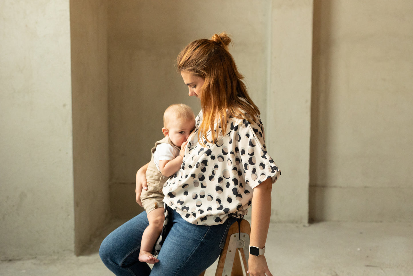 Blusa de lactancia con nudo Artemisa - Últimas unidades