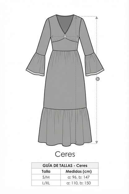 Vestido de lactancia Ceres largo