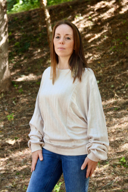 Jersey de lactancia canalé Aura