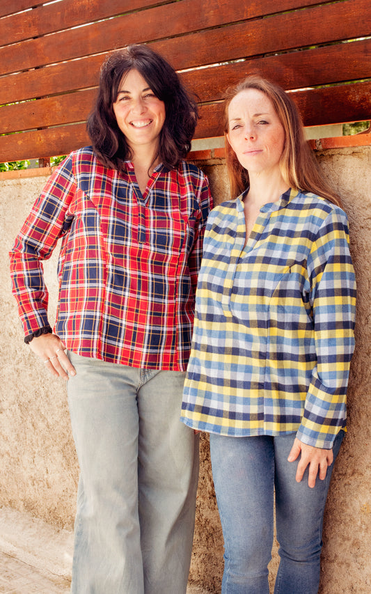 Etain - Camisa de lactancia con cuello mao