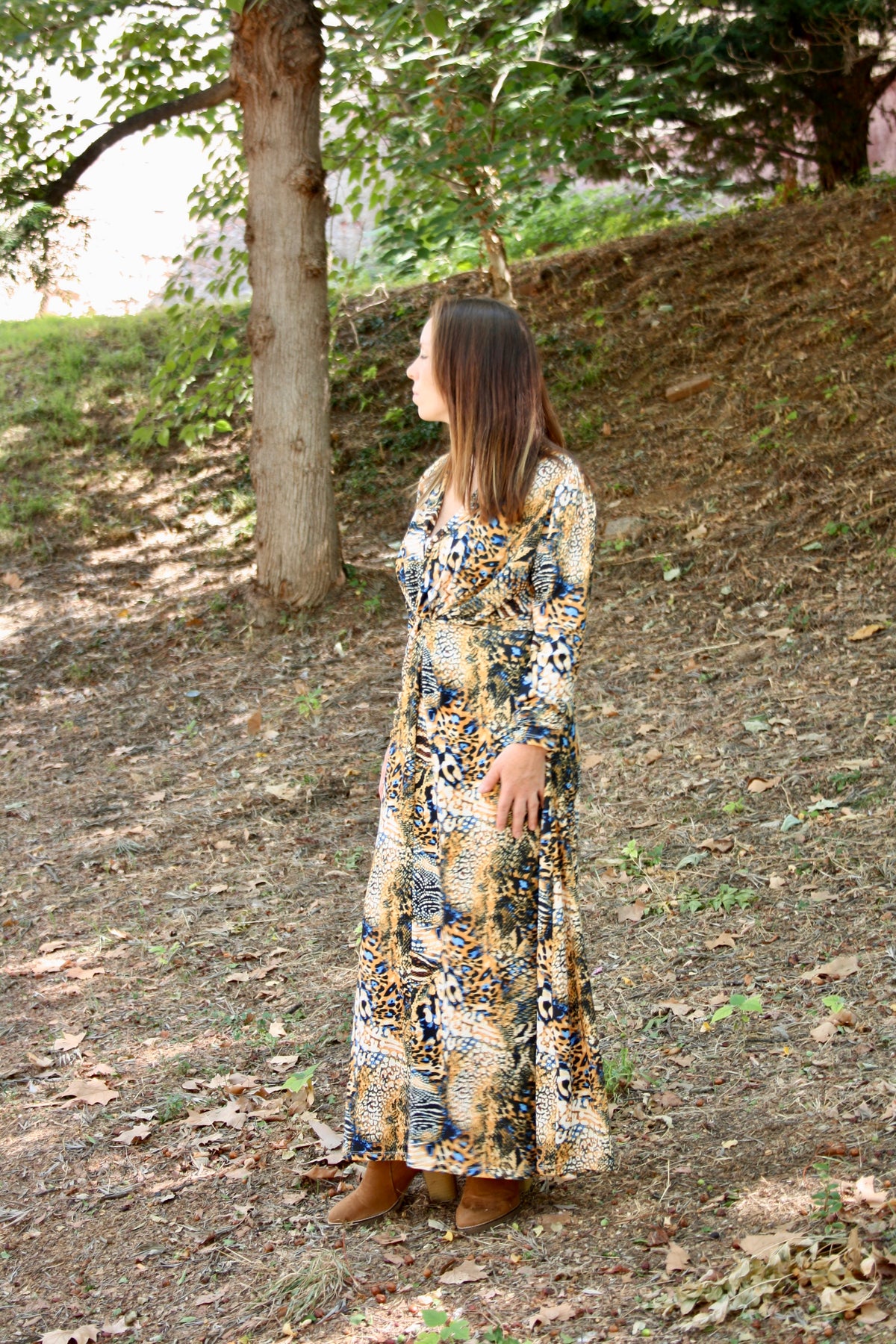 Vestido largo de lactancia Ishtar