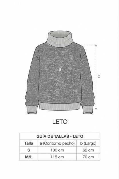 Jersey de lactancia cuello alto Leto