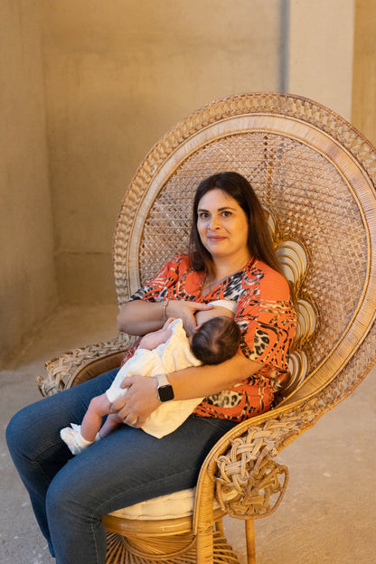 Blusa con nudo de lactancia Artemisa