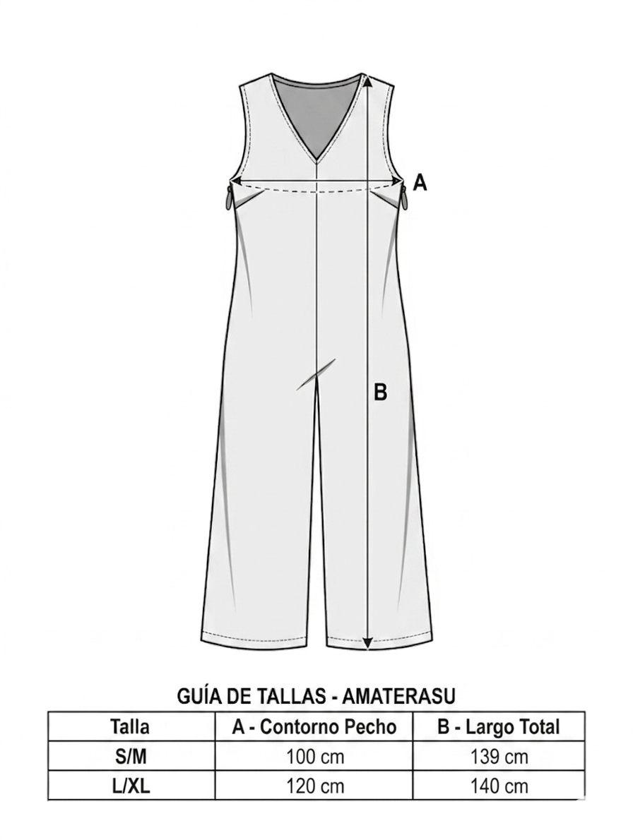 Mono de lactancia Amaterasu | Estilo, Espalda Elástica y Bolsillos Aptos para Porteo