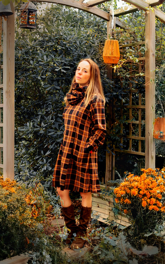 Brigid - Vestido de lactancia, manga larga