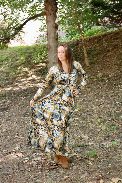 Vestido largo invierno apto para la lactancia