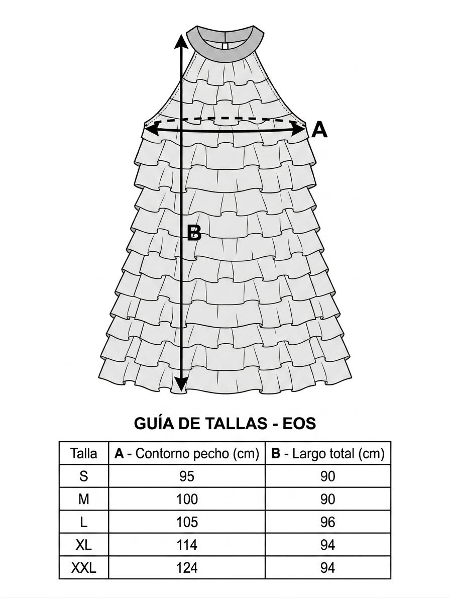 Vestido de lactancia corto Eos | Cuello halter y efecto ondas