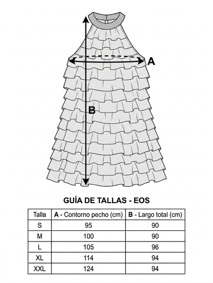 Vestido de lactancia corto Eos | Cuello halter y efecto ondas